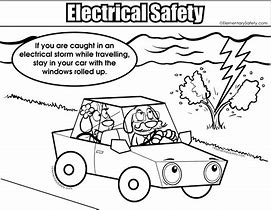 Image result for Electrical Safety Coloring Pages