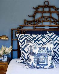 Image result for Blue and Yellow Chinoiserie Bedroom