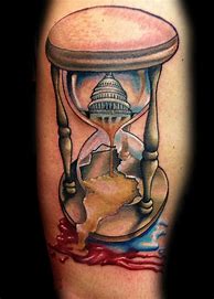 Image result for Broken Hourglass Tattoo