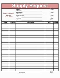 Image result for Printable Supply Order Form