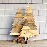 Image result for Decorated Wooden Christmas Trees