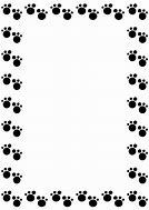 Image result for Dog Paw Print Border Clip Art