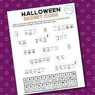 Image result for Halloween Secret Code Worksheet