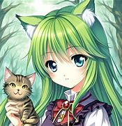 Image result for Anime Cat Face