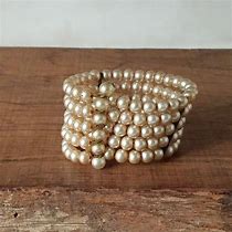 Image result for Vintage Pearl Necklace and Bracelet Set