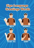 Image result for Sign Language Words Clip Art