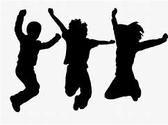 Image result for Silhouette of Kids Jumping