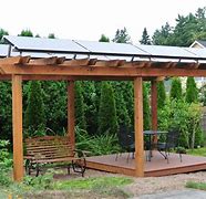 Image result for Pergola Solar Panel Patio