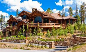 Image result for Log Cabin Mansion Homes