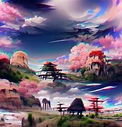 Image result for ai generated art anime landscapes