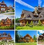 Image result for Log Cabin Mansion Homes