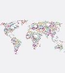 Image result for World Map with Pins around the Map