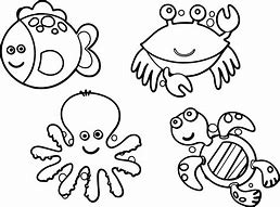 Image result for Sea Life Animals Coloring Pages