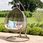 Image result for Patio Rattan Swing Chair