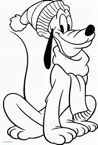 Image result for Pluto Christmas Coloring Pages