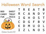 Image result for Halloween Word Search Kindergarten