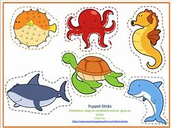 Image result for Cut Out Sea Creatures