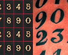 Image result for Tattoo Number Fonts