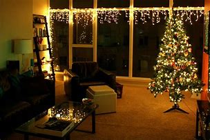 Image result for christmas tree window lights