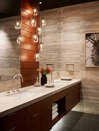 Image result for Vanity with Pendant Lighting