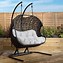 Image result for Patio Rattan Swing Chair