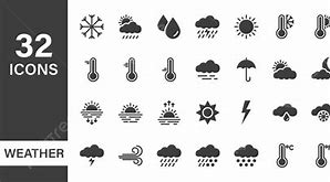 Image result for Free Black Weather Icons