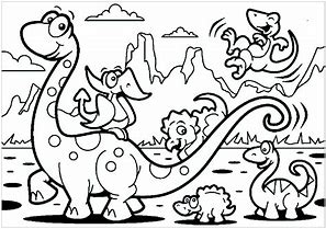 Image result for Dinosaur Coloring Sheets