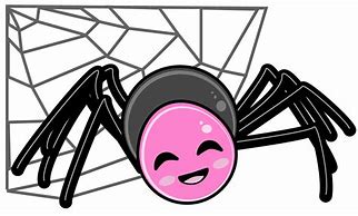 Image result for cartoon spider hanging clipart