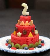 Image result for Fruit Birthday Cake