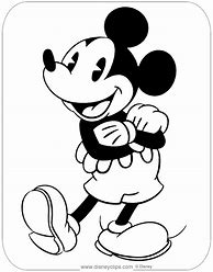 Image result for Old School Mickey Mouse Coloring Pages