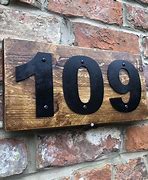 Image result for Wooden Door Number Signs