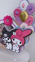 Image result for My Melody and Kuromi Template Cake Topper