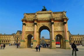 Image result for Arc De Triomphe Du Carrousel and the Louvre Pyramid Paris France