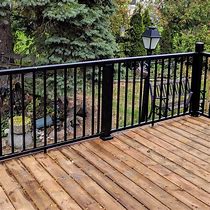 Image result for Black Aluminum Stair Railing