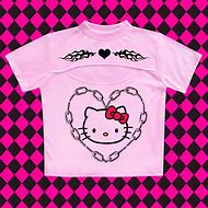 Image result for Emo Hello Kitty Shirt