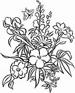 Image result for Flower Coloring Pages with Birds