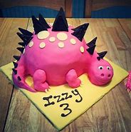 Image result for Pink Dinosaur Cake