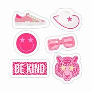 Image result for Preppy Pink Stickers