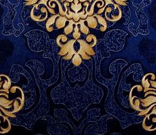 Image result for Blue and Gold Damask Wallpaper