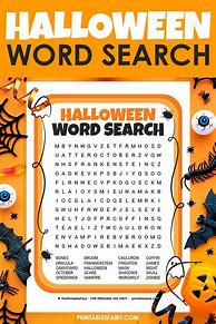 Image result for Preschool Halloween Word Search