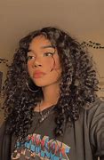 Image result for Curly Hair Girls with Aesthetic Outfits