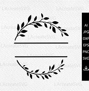 Image result for Monogram Leaf Wreath SVG