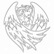 Image result for Angel Stencil