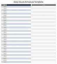 Image result for Printable Hourly Daily Calendar Template