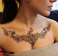 Image result for Necklace Chest Tattoo