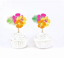 Image result for Hawaiian Cupcake Toppers