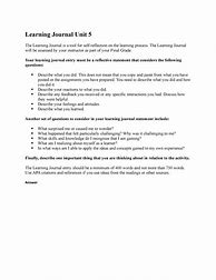 Image result for Learning Journal Cover Sheet