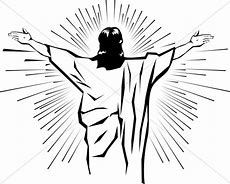 Image result for Black and White Clip Art of Jesus