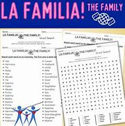 Image result for La Familia Spanish Lesson Plan