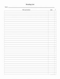 Image result for Printable Blank Name List